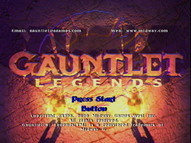 Gauntlet Legends Title Screen